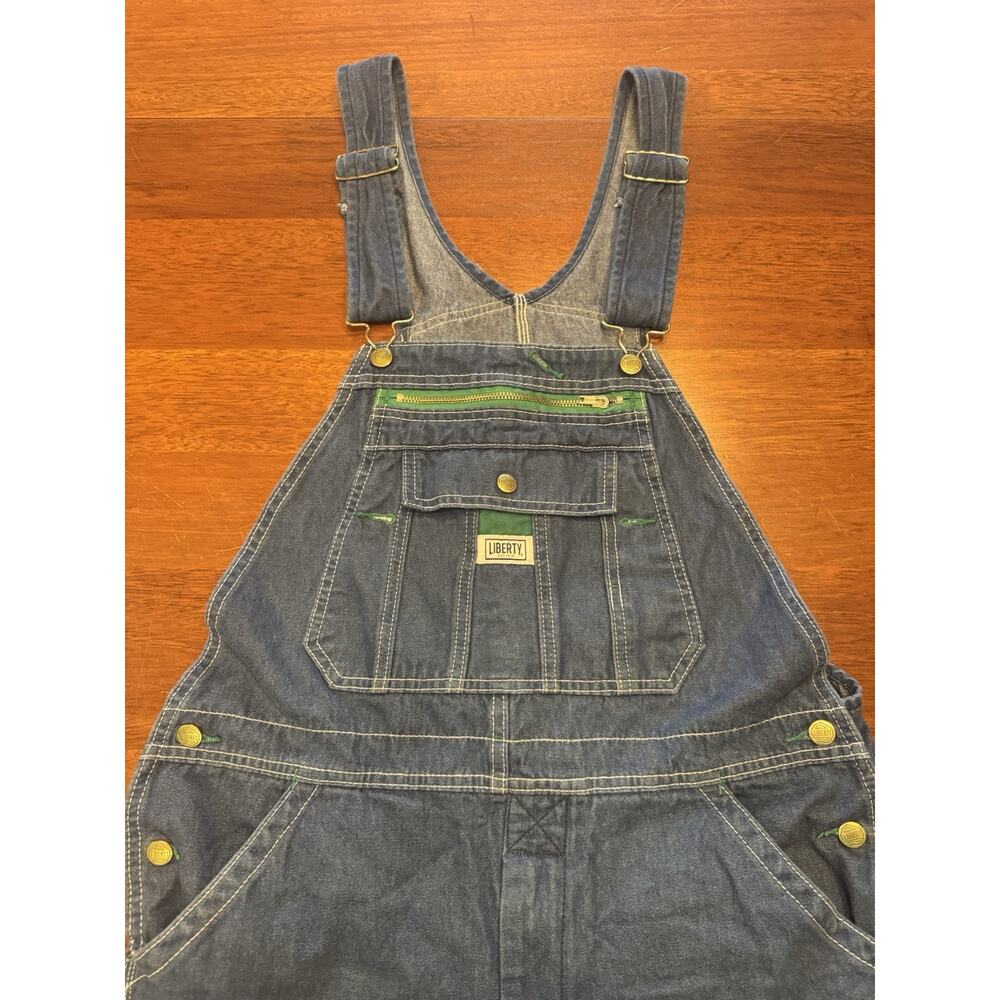 34 X 32 Liberty Overalls Blue Denim